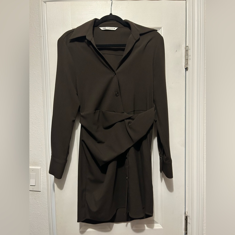 Brown Zara mini dress size XS